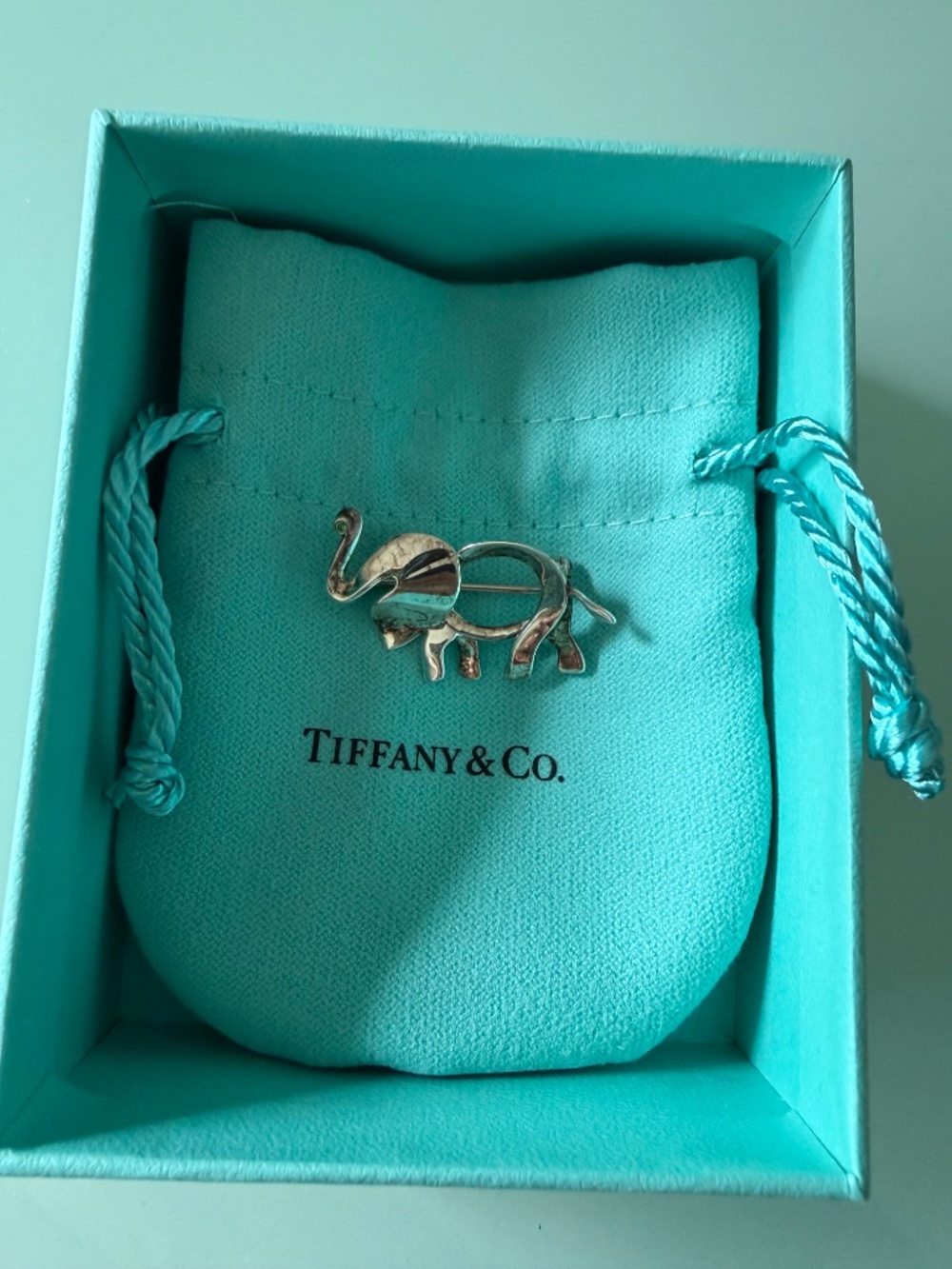 TIFFANY & Co SAVE THE WILD ELEPHANT MEDIUM BROOCH